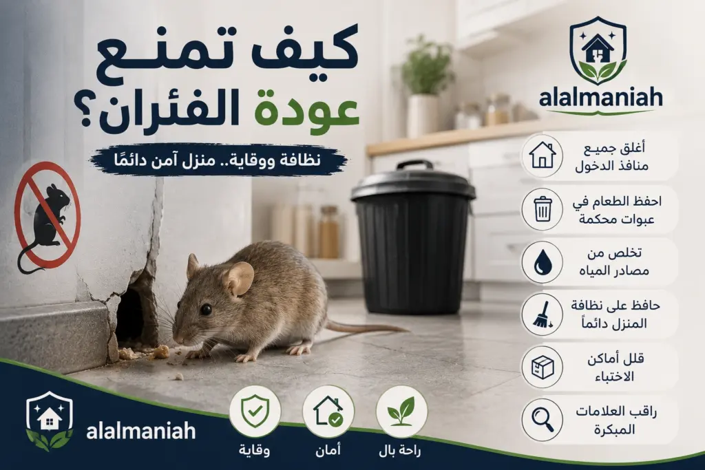 كيف تمنع عودة الفئران