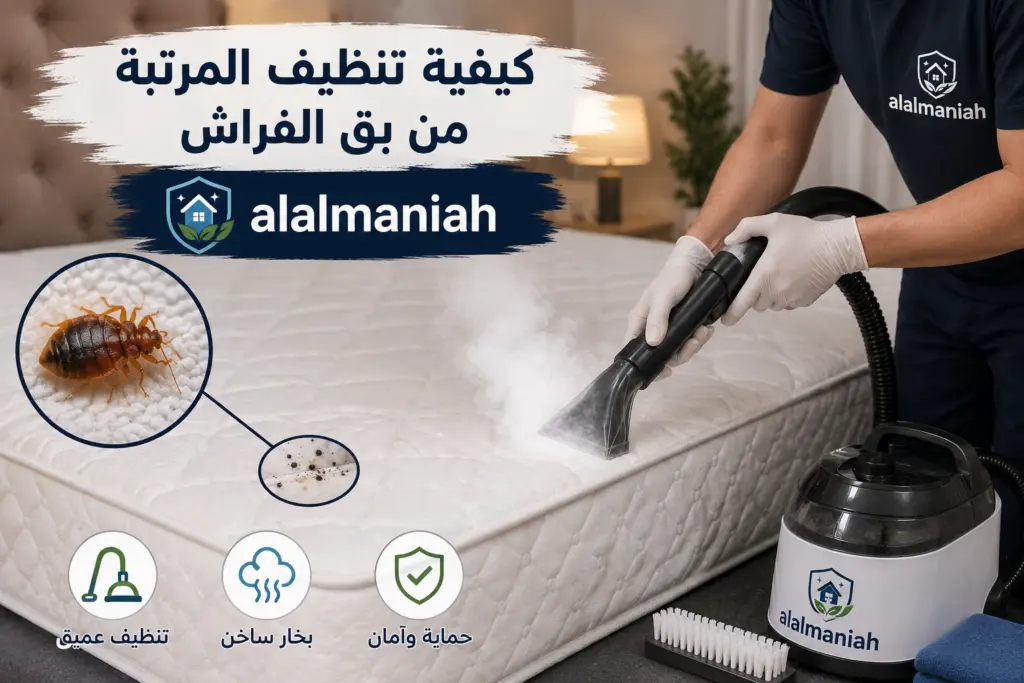 كيفية تنظيف المرتبة من بق الفراش