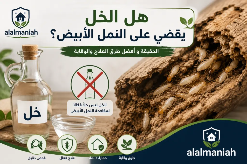 هل الخل يقضي على النمل الابيض