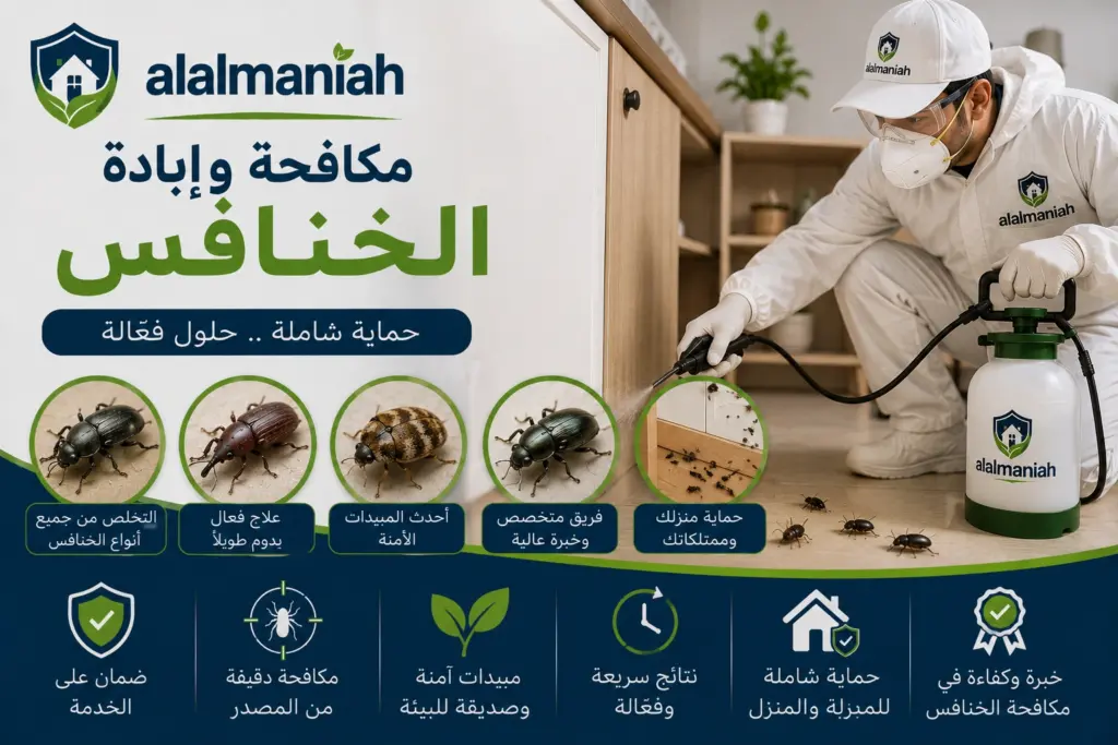 مكافحة و ابادة الخنافس