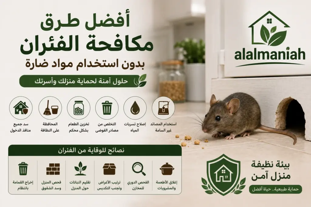 افضل طرق مكافحة الفئران