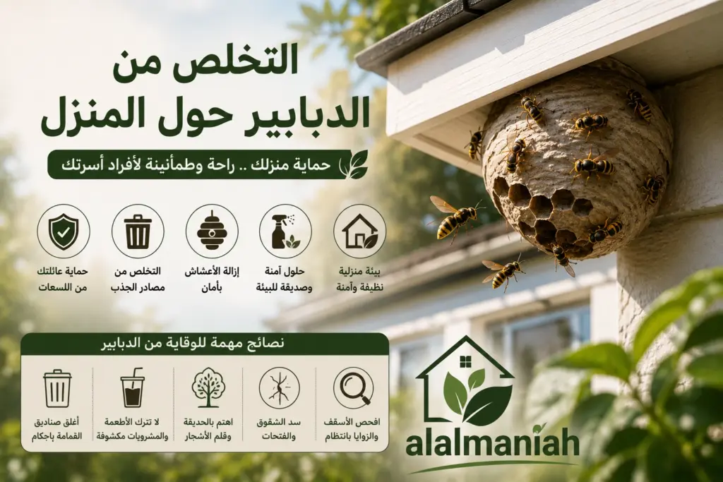 التخلص من الدبابير حول المنزل