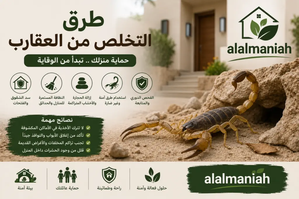 افضل طرق التخلص من العقارب
