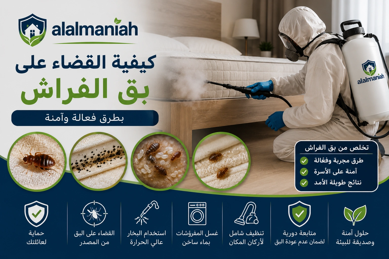 كيفية القضاء على بق الفراش