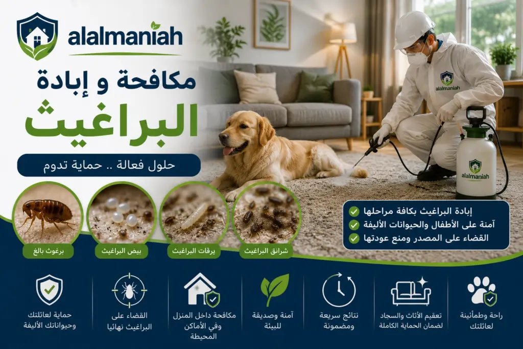 مكافحة و ابادة البراغيث