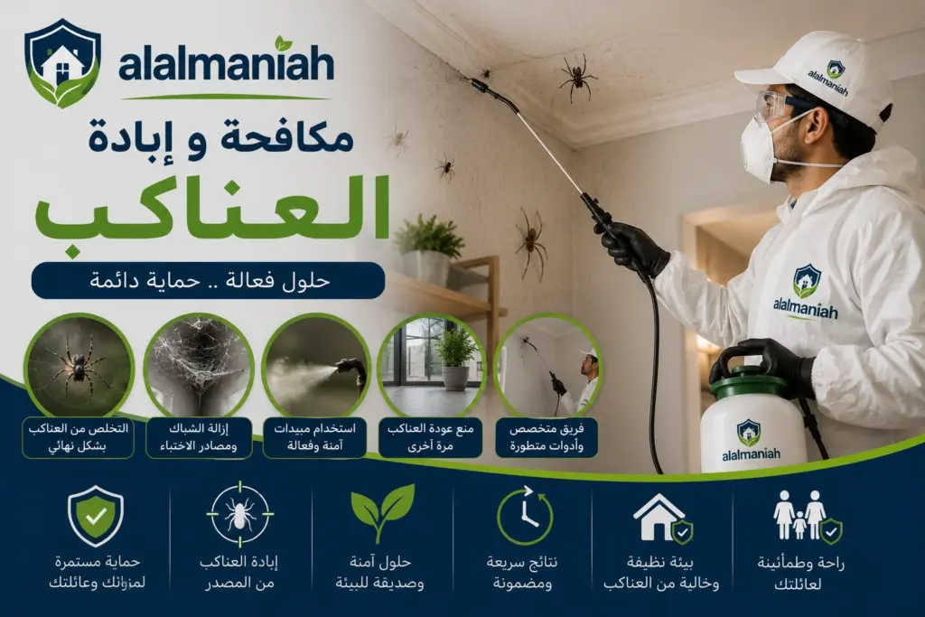 مكافحة و ابادة العناكب