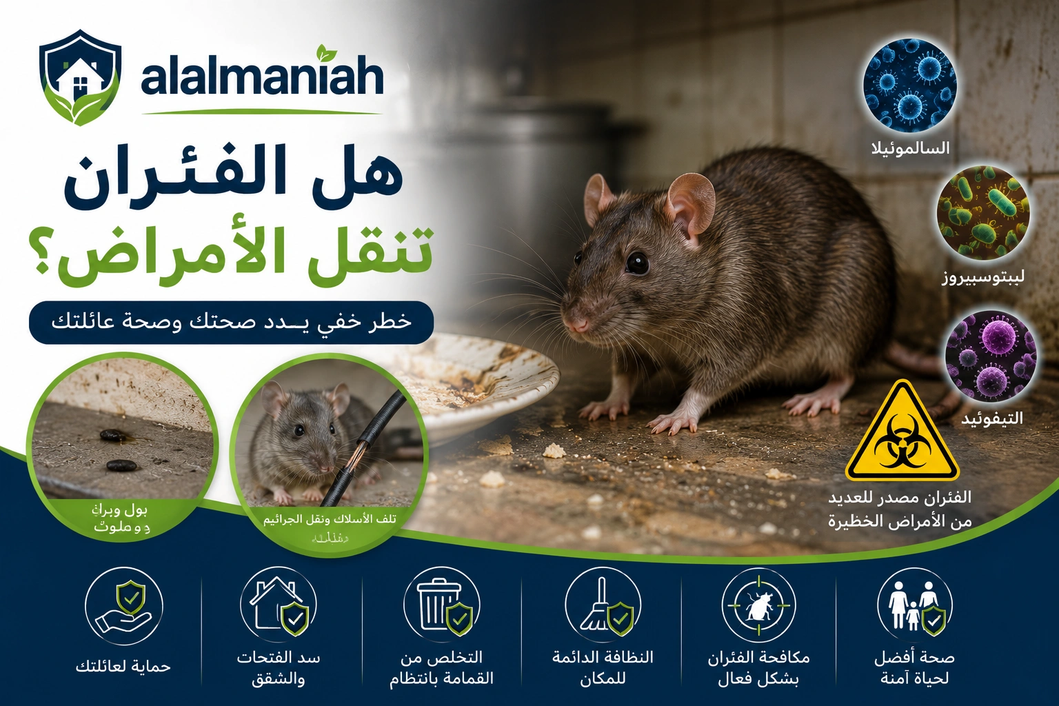 هل الفئران تنقل الامراض